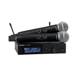 Shure SLXD24D+E/58-G65 - sistema wireless digitale dual con due trasmettitori/microfoni portatili (470 - 606 MHz)