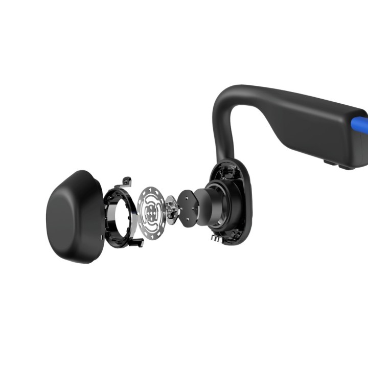 SHOKZ OpenMove cuffie wireless con aggancio per l'orecchio per chiamate/musica USB Type-C Bluetooth blu