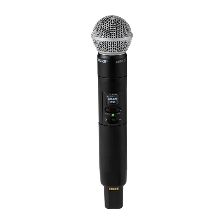 Shure SLXD24D+E/58-G65 - sistema wireless digitale dual con due trasmettitori/microfoni portatili (470 - 606 MHz)
