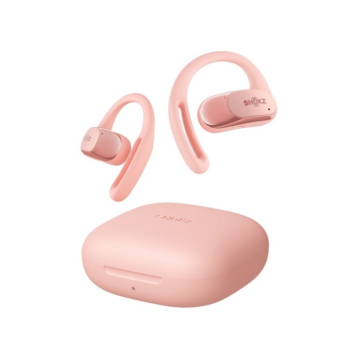 SHOKZ OpenFit Cuffia Air wireless gancio auricolare chiamate/musica/sport/uso quotidiano Bluetooth rosa