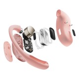 SHOKZ OpenFit Cuffia Air wireless gancio auricolare chiamate/musica/sport/uso quotidiano Bluetooth rosa