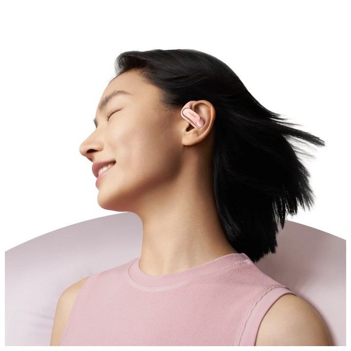 SHOKZ OpenFit Cuffia Air wireless gancio auricolare chiamate/musica/sport/uso quotidiano Bluetooth rosa