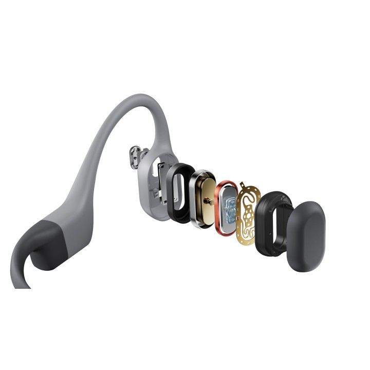 SHOKZ OpenSwim Cuffie Pro Wireless Open-ear Sport Bluetooth Grigio