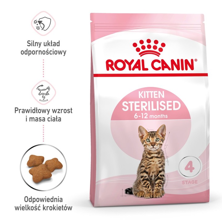 Royal Canin Kitten Sterilised gatti cibo secco 3.5 kg Pollame