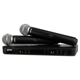 Shure BLX288E/SM58-H8E - Sistema wireless con ricevitore e due microfoni SM58