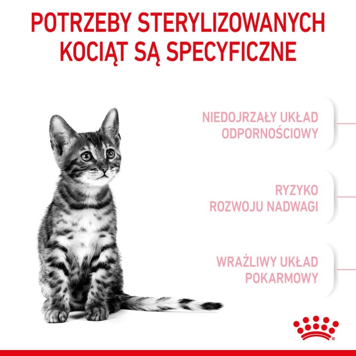 Royal Canin Kitten Sterilised gatti cibo secco 3.5 kg Pollame