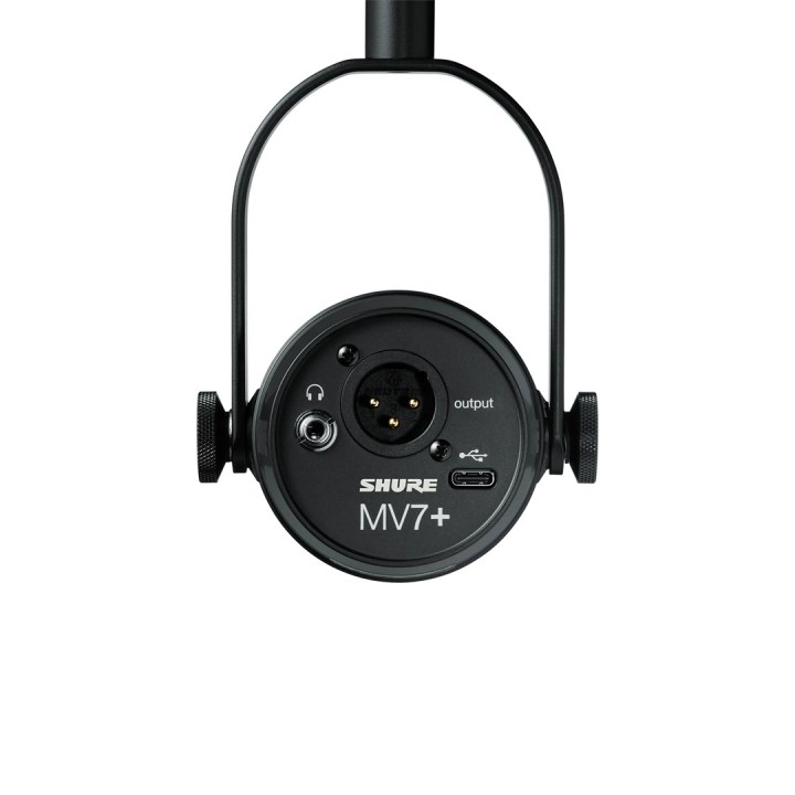 Shure MV7+-K - Lecture/vocal microfono con connettore XLR/USB-C nero