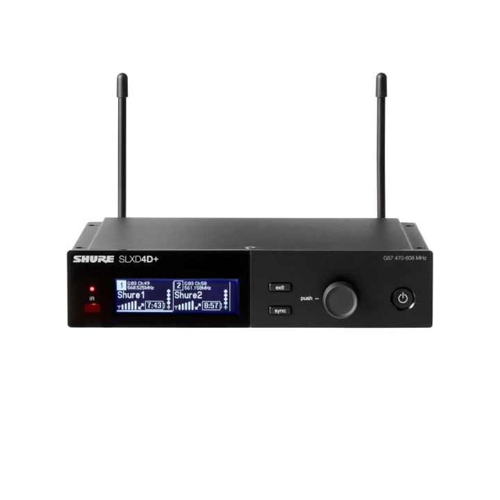 Shure SLXD24D+E/B58-G65 - sistema wireless digitale dual con due trasmettitori/microfoni portatili (470 - 606 MHz)