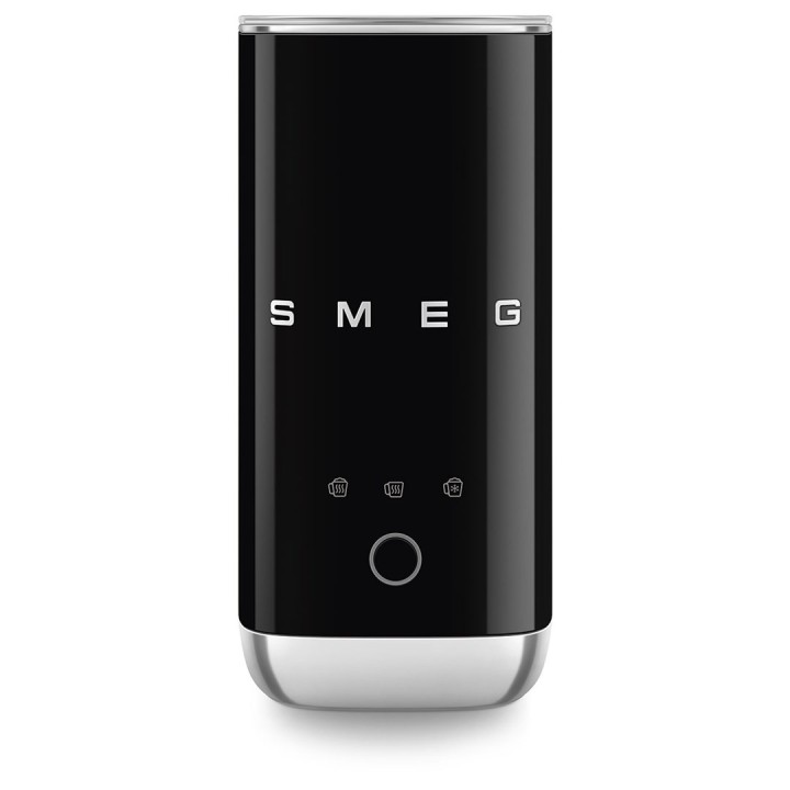 Smeg MFF02BLEU Montalatte automatico/scaldavivande nero