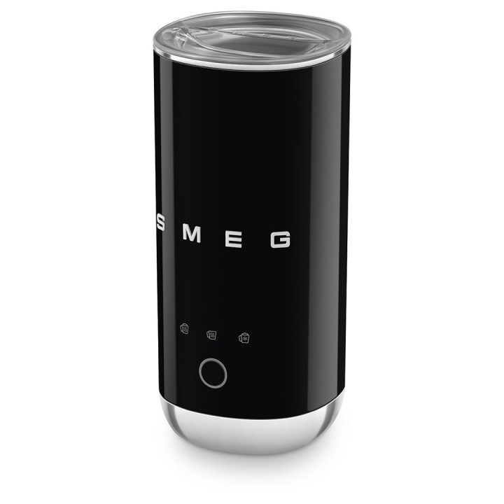 Smeg MFF02BLEU Montalatte automatico/scaldavivande nero