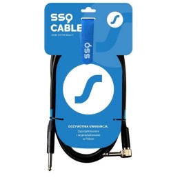 SSQ JMPJMK1 SS-1439 Cavo Jack Mono - Jack Mono (angolo 90 gradi) 1 m nero
