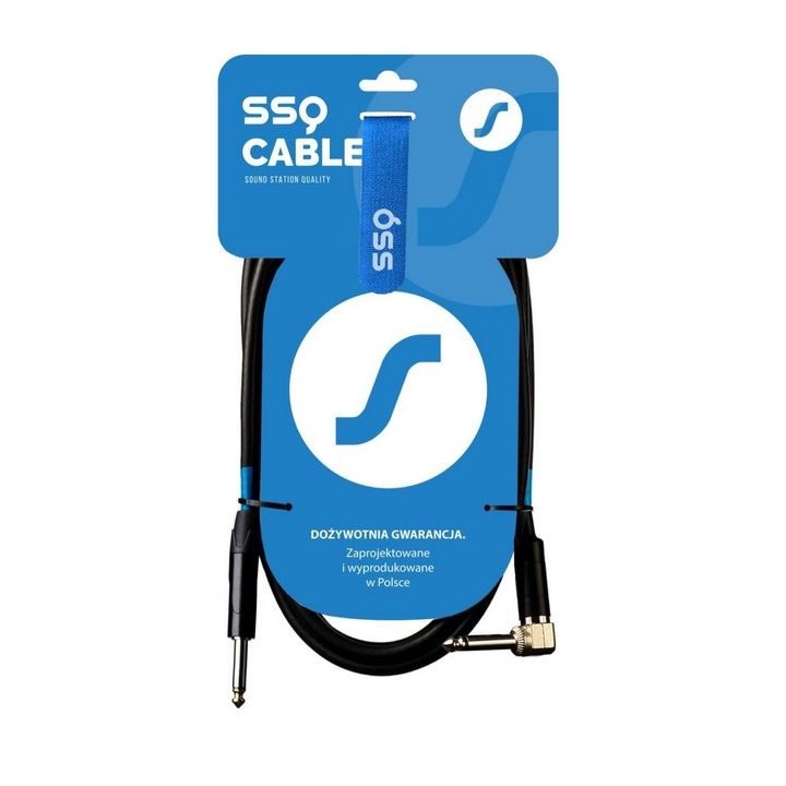 SSQ JMPJMK1 SS-1439 Cavo Jack Mono - Jack Mono (angolo 90 gradi) 1 m nero
