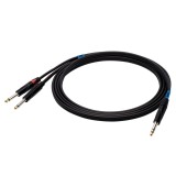SSQ JSJM2 SS-1453 Cavo Jack Stereo - 2x Jack Mono 2 m nero