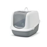 SAVIC Nestor Jumbo bianco-grigio – lettiera per gatti chiusa – 66.5x48.5x46.5 cm – 1 pezzo