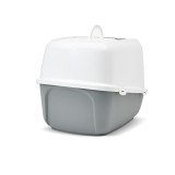 SAVIC Nestor Jumbo bianco-grigio – lettiera per gatti chiusa – 66.5x48.5x46.5 cm – 1 pezzo