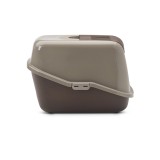 SAVIC Nestor grigio caldo-marrone cioccolato - lettiera per gatti chiusa - 56x39x38.5 cm - 1 pezzo