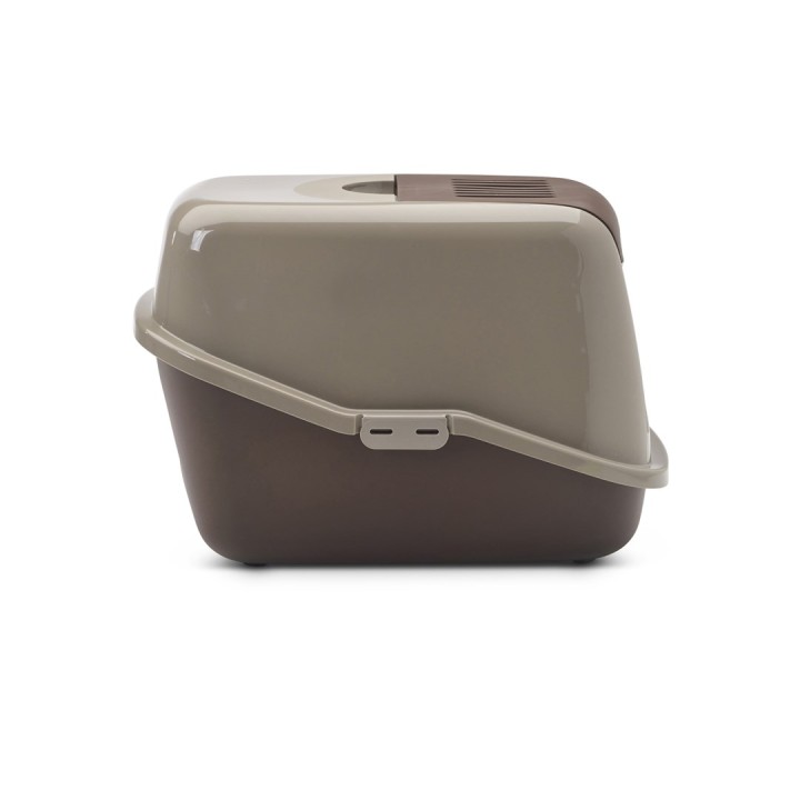 SAVIC Nestor grigio caldo-marrone cioccolato - lettiera per gatti chiusa - 56x39x38.5 cm - 1 pezzo