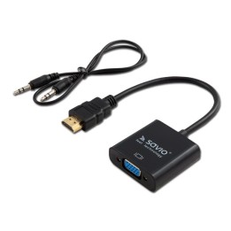 Adattatore SAVIO HDMI (M) – VGA (F) con audio CL-23/B nero