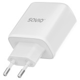 SAVIO LA-14 20W Caricatore da parete con Power Delivery 3.0