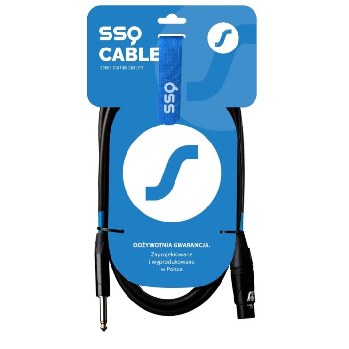 SSQ Cavo XZJM1 - Jack mono - Cavo XLR femmina 1 metro