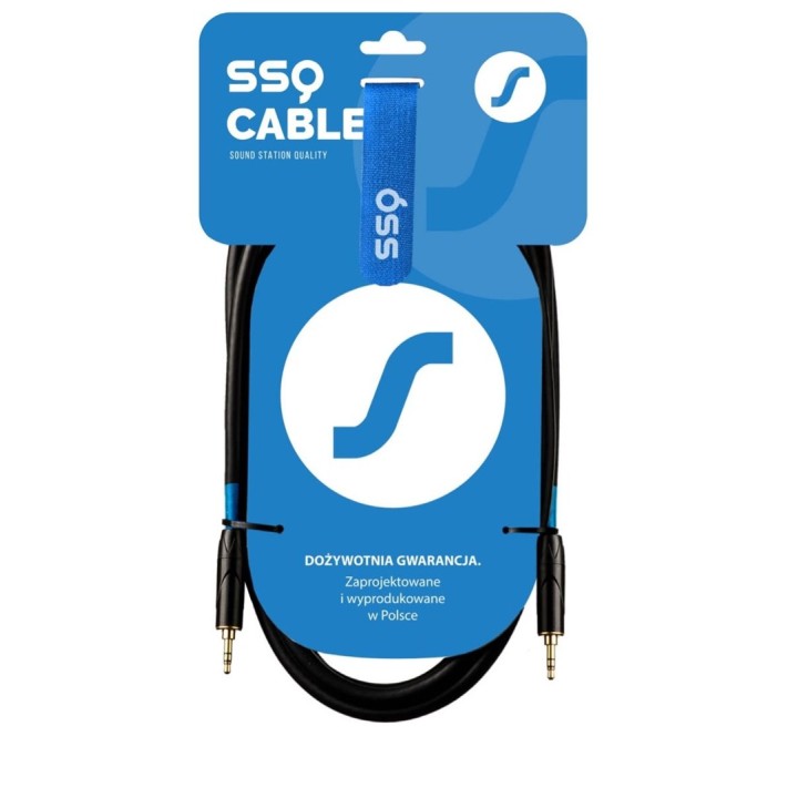SSQ MIMI2 SS-1425 Cavo jack stereo mini 3 5 mm - Jack stereo mini 3 5 mm 2 m nero