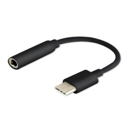 SAVIO USB Type 3.1 C (M) – Jack 3.5mm (F) Adattatore audio nero AK-35/B