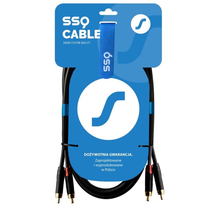 SSQ RCARCA3 - Cavo 2x RCA - 2x RCA - 3 m nero