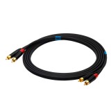 SSQ RCARCA3 - Cavo 2x RCA - 2x RCA - 3 m nero