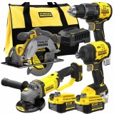 STANLEY 18V Set Utensili Elettrici 4 Pezzi SFMCK459M2S