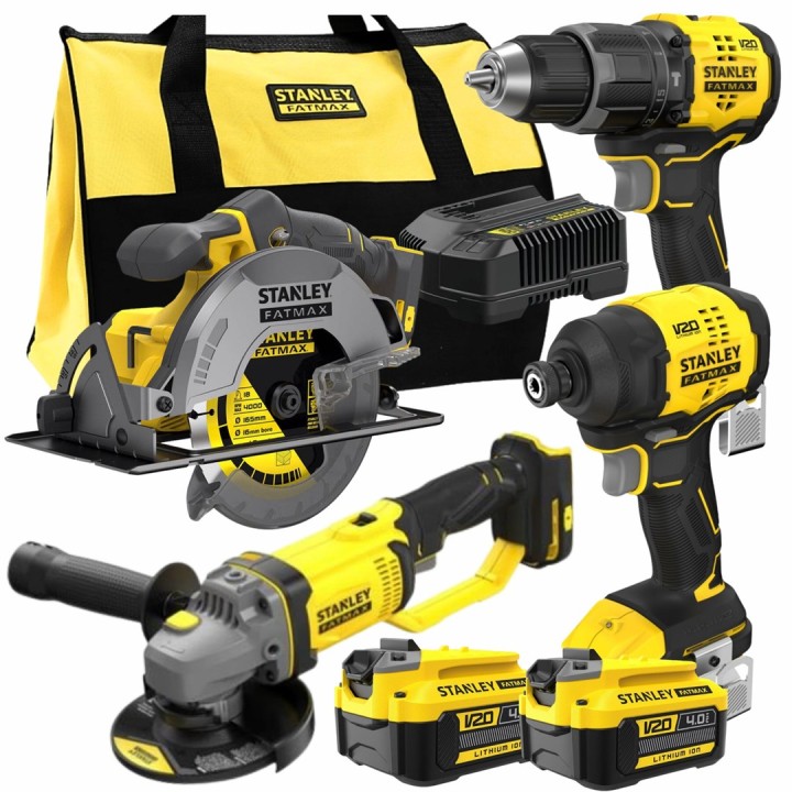 STANLEY 18V Set Utensili Elettrici 4 Pezzi SFMCK459M2S