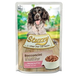 STUZZY Bocconi con prosciutto - cibo umido per cani - 100 g