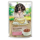 STUZZY Bocconi con prosciutto - cibo umido per cani - 100 g