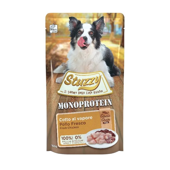 STUZZY Monoprotein Pollo - cibo umido per cani - 150g