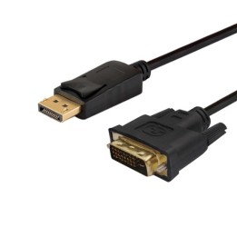 Savio CL-106 adattatore cavo video 1.8 m DisplayPort DVI nero