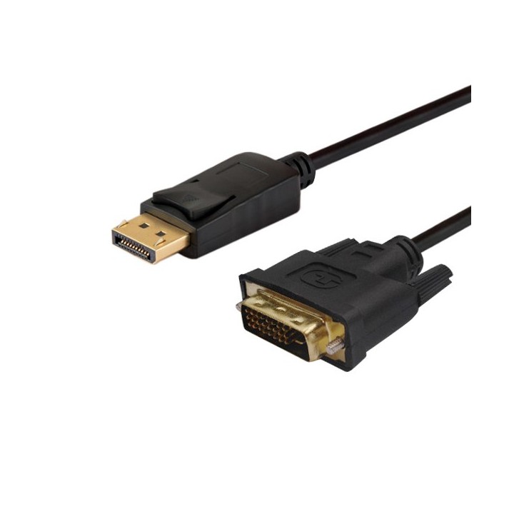 Savio CL-106 adattatore cavo video 1.8 m DisplayPort DVI nero