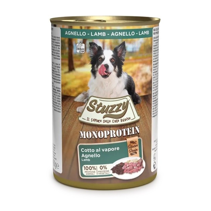 STUZZY Monoprotein Agnello - cibo umido per cani - 400 g