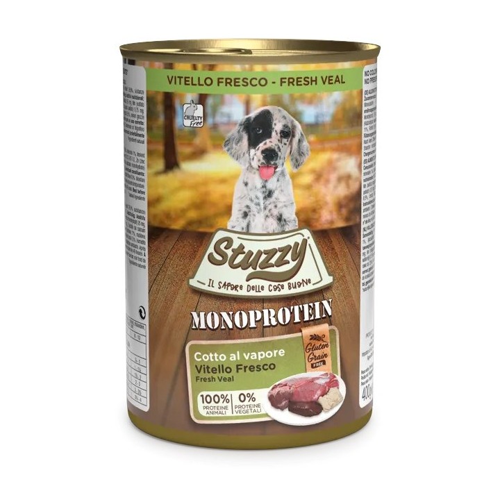 STUZZY Monoprotein Puppy Vitello - cibo umido per cuccioli - 400g