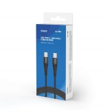 Savio CL-160 USB cavo 2 m USB 2.0 USB C - USB C nero