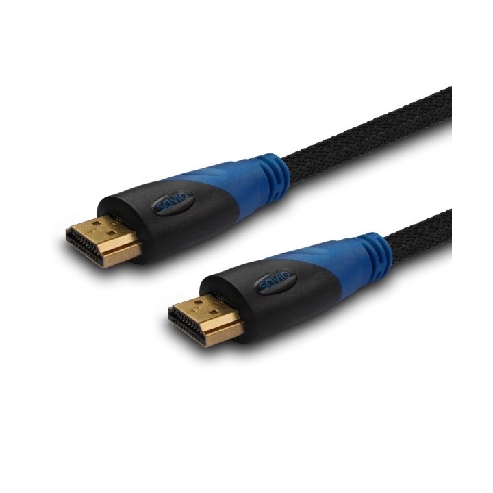 Savio CL-48 HDMI cavo 2 m HDMI Type A (Standard) nero blu