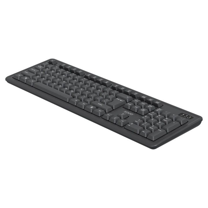 Savio KB-03 Tastiera e mouse inclusi per casa/ufficio USB QWERTY US inglese nero