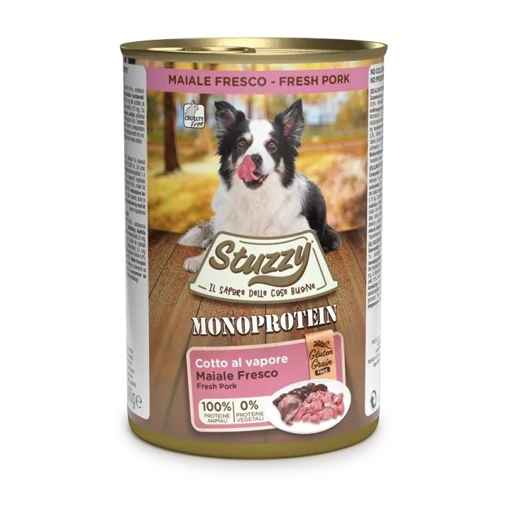 STUZZY Monoprotein Maiale - cibo umido per cani - 400 g