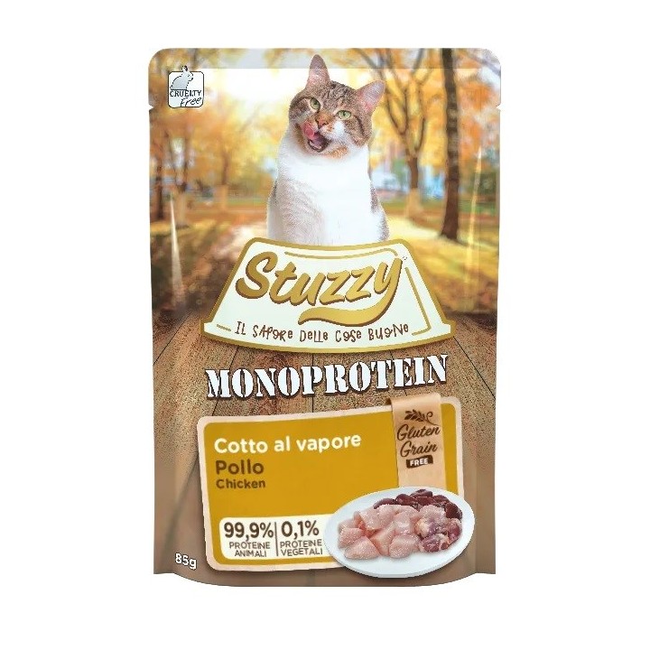 STUZZY Monoprotein Pollo - cibo umido per gatti - 85 g