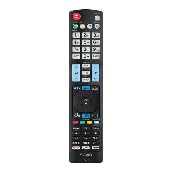 Savio RC-11 telecomando IR wireless TV pulsanti pressione