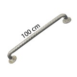 Corrimano da bagno in acciaio inox ondulato 100 cm