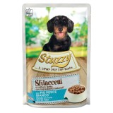 STUZZY Sfilacciati con carne di pesce bianco - cibo umido per cani - 100g