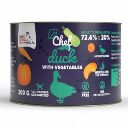SYTA MICHA Chef Anatra con verdure Mono - cibo umido per cani - 200g