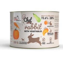 SYTA MICHA Chef Coniglio con verdure Mono - cibo umido per cani - 200g