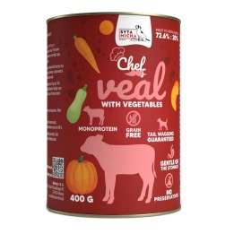SYTA MICHA Chef Vitello con verdure - cibo umido per cani - 400g