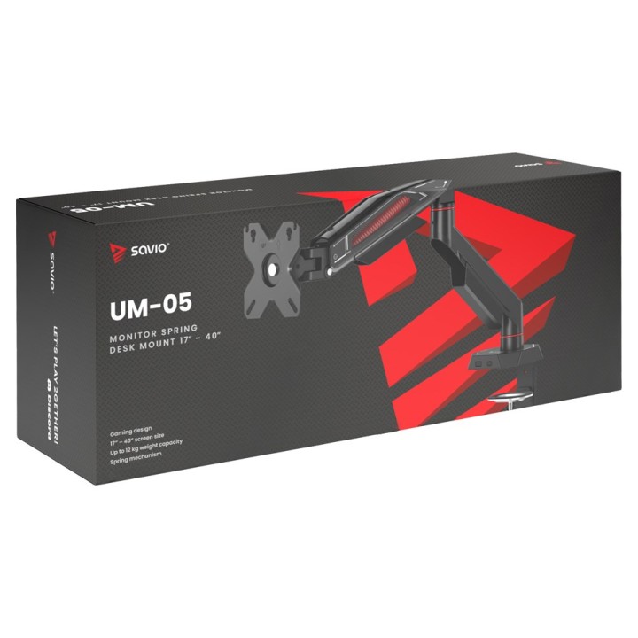 Savio UM-05 supporto Supporto passivo display nero