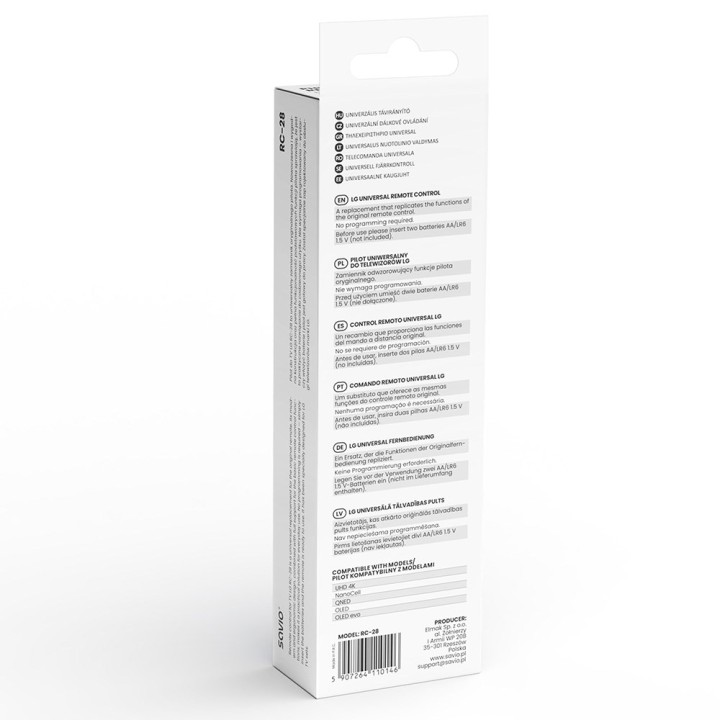 Telecomando universale/sostitutivo per LG TV – SMART TV SAVIO RC-28